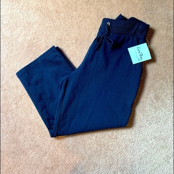 ⭐️NWT,Coral Bay,Energy, Navy Blue, Easy Wear & Care Straight leg Sweatpants - Picture 5 of 7